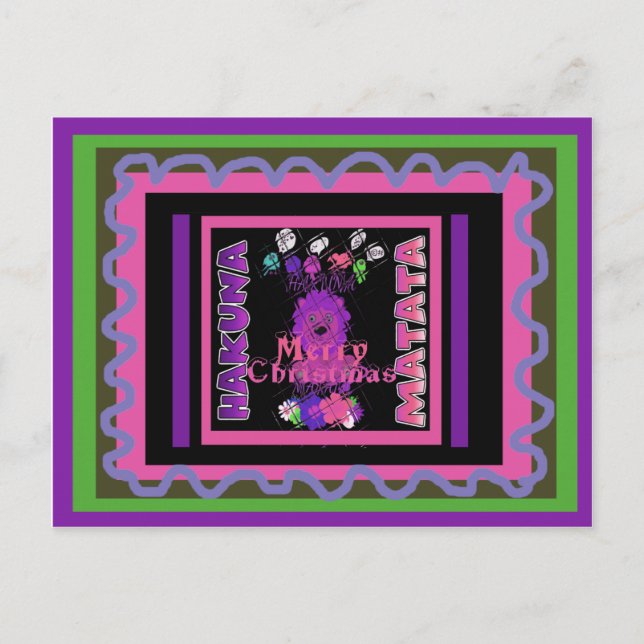 Bebé rosa Bella Feliz Navidad Hakuna Matata (Anverso)