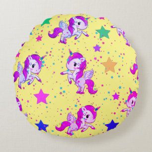 Bebé rosa caliente Almohada de Unicornio