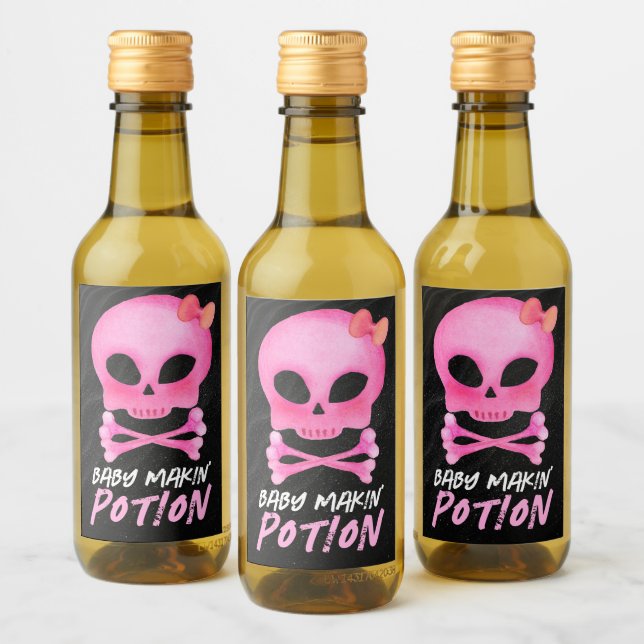 Bebé rosa Makin' Potion Halloween Baby Shower (Botellas)