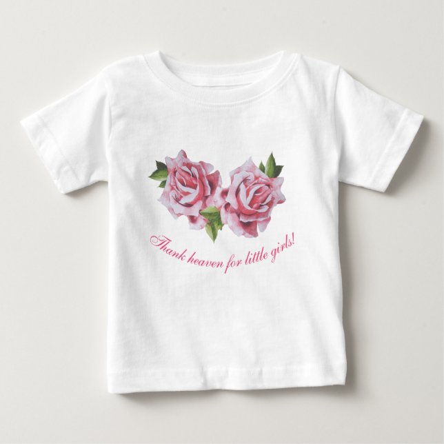 Bebé Rosas escultóricos en la camiseta de un niño (Anverso)