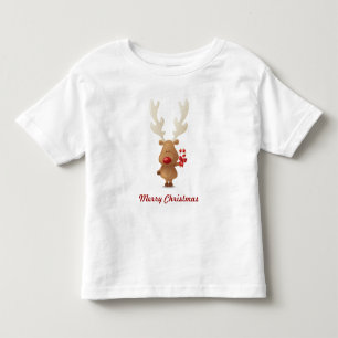 Bebé Rudolph con la camiseta del día de fiesta del