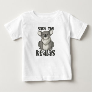 Bebé Salven la camiseta de Koalas
