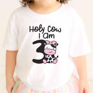 Bebé Santo Vaca Soy 3 Camiseta de Cumpleaños Chica