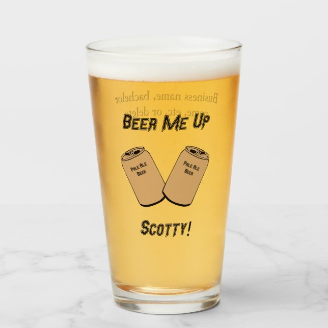 ¡Bebe, Scotty! Novedad de bar boda Groomsman (Anverso (lleno))
