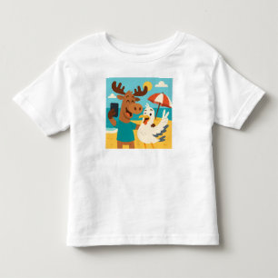 Bebé Selfie de Gaviota – Camiseta Divertida de Playa pa