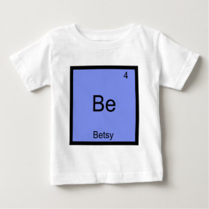 Bebé Ser - Camiseta de nombre de símbolo de elemento de