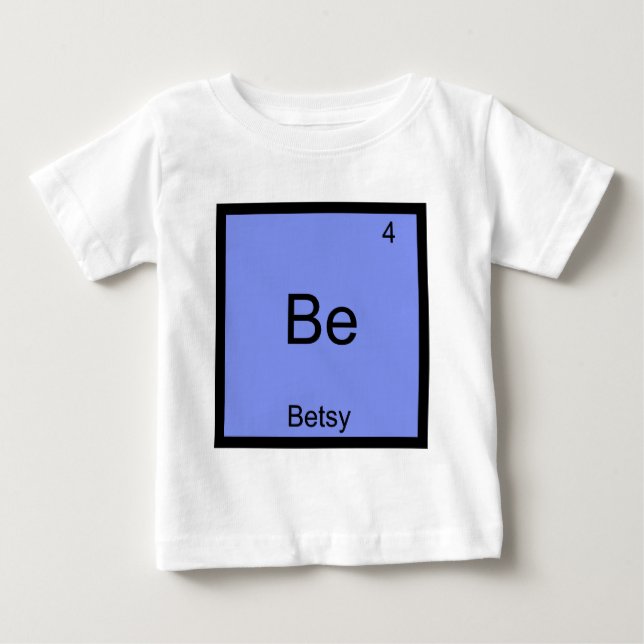 Bebé Ser - Camiseta de nombre de símbolo de elemento de (Anverso)