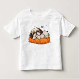 Bebé Shih Tzu durmiendo camiseta de pimienta