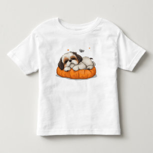 Bebé Shih Tzu durmiendo camiseta de pimienta