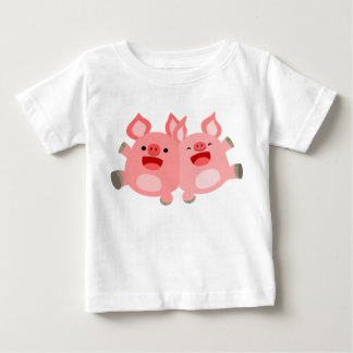 Bebé ¡SÍ! Cerdos de Personalizado lindo Camiseta para b