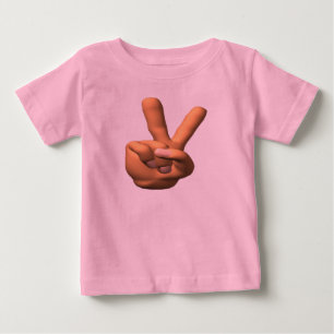 Bebé Signo de paz para niños con camiseta