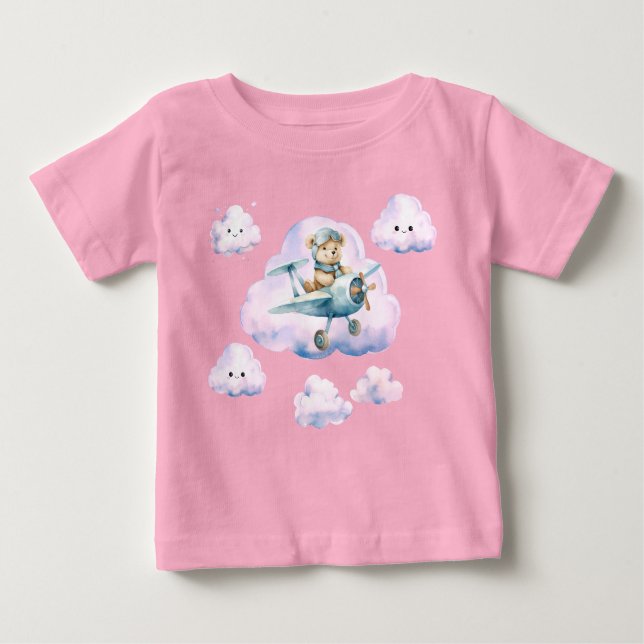 Bebé Skyward Soiree: Camiseta de la aventura del osito  (Anverso)