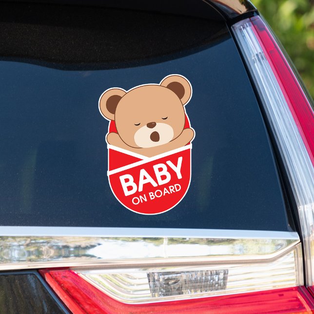 Bebé Sleepe Bear Bebé A Bordo Pegatina De Coche (Subido por el creador)