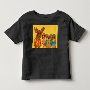 Bebé Sol Alto, Gafas Puestas – Camiseta Funky de Alce c