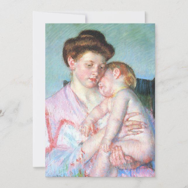 Bebé somnoliento | Mary Cassatt (Anverso)