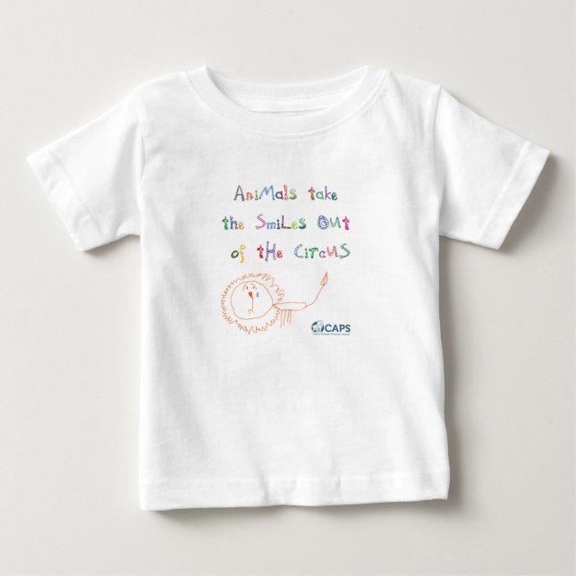 Bebé "Sonríe" la camiseta del niño de la campaña del (Anverso)