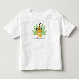 Bebé ¡Soy atrevido! Año de la camiseta del zoológico de
