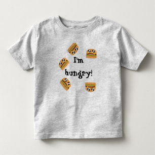 Bebé soy camiseta hambrienta de los niños