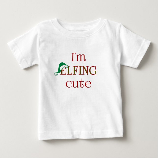Bebé Soy camiseta linda del día de fiesta de la (Anverso)