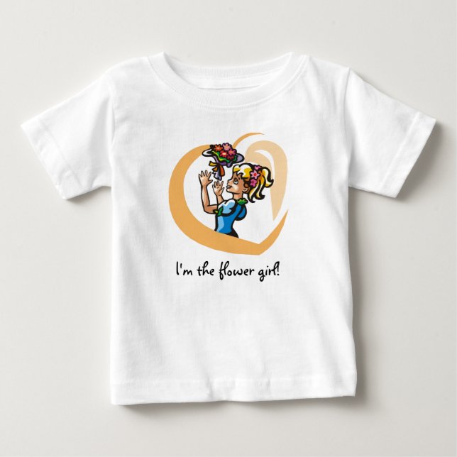 Bebé ¡Soy el chica de flores! Camiseta (Anverso)