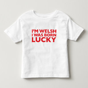 Bebé Soy Galés que era camiseta afortunada nacida de