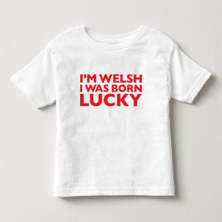 Bebé Soy Galés que era camiseta afortunada nacida de