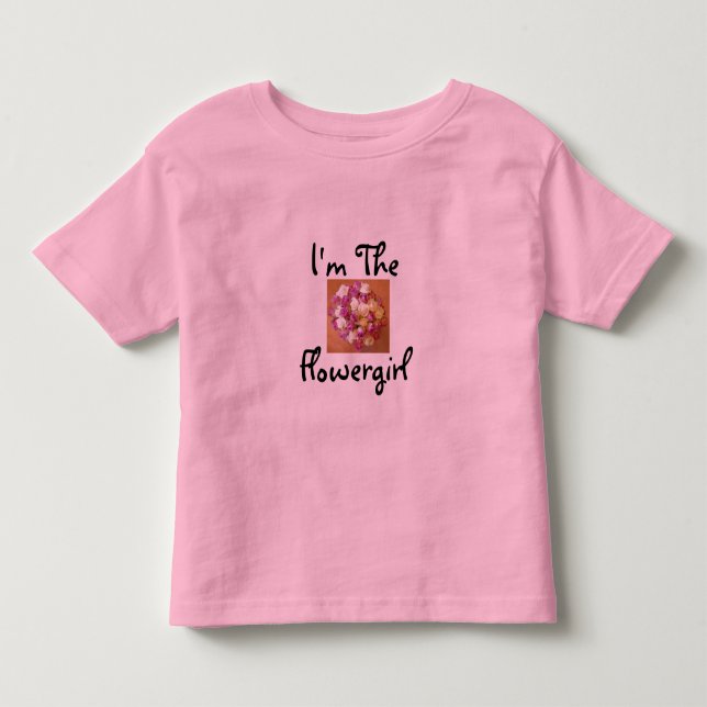 Bebé Soy la camiseta de la flor (Anverso)