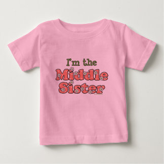 Bebé Soy la hermana media de la camiseta