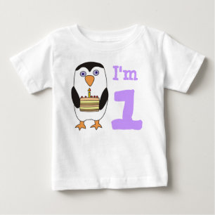 Bebé Soy la primera camiseta de cumpleaños de un bebé, 