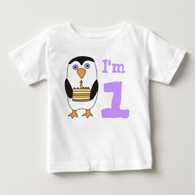 Bebé Soy la primera camiseta de cumpleaños de un bebé,  (Anverso)