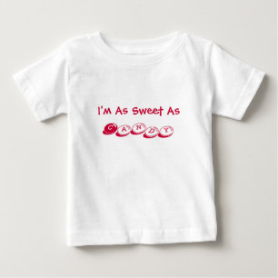 Bebé Soy tan dulce como, camiseta larga de la manga del