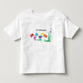 Bebé ¡Soy único! Camiseta de pez con síndrome de Down