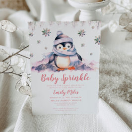 Bebé Sprinkle, Baby Shower Invitación a Pingüino R