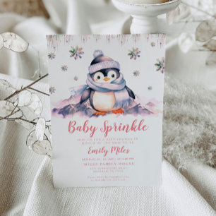 Bebé Sprinkle, Baby Shower Invitación a Pingüino R