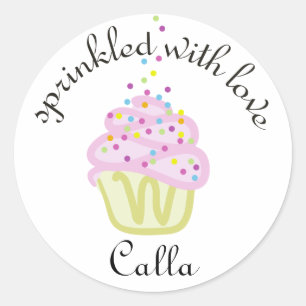 Bebé Sprinkle Shower Cupakes Pegatinas