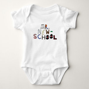 Bebé Sr New-School Font Jersey Bodysuit
