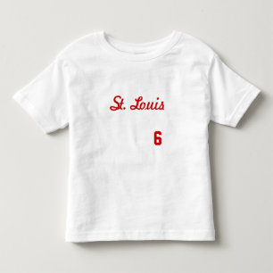 BEBÉ ST. LOUIS #6 CAMISETA DE TOMA BLANCA