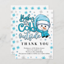 bebe su frío afuera gracias a las tarjetas