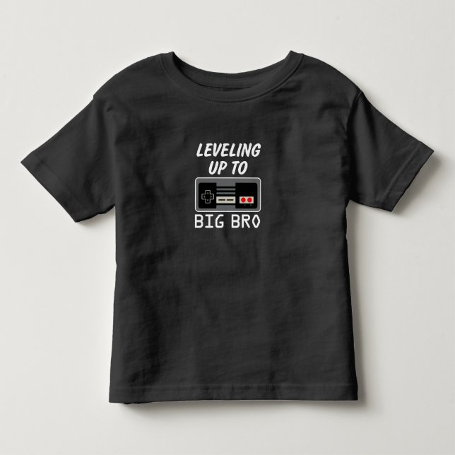 Bebé Subiendo a Camiseta de Hermano Mayor Videojuego He (Anverso)