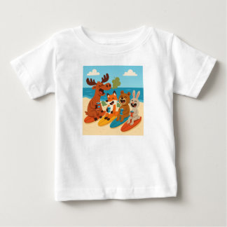 Bebé Surf & Burp Club – Camiseta de verano para amigos