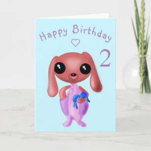 Bebé Tarjeta de Cumpleaños Pequeño Conejito - Su T