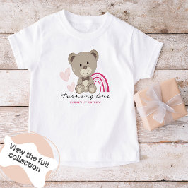 Bebé Teddy Bear primera camiseta de cumpleaños de niño 