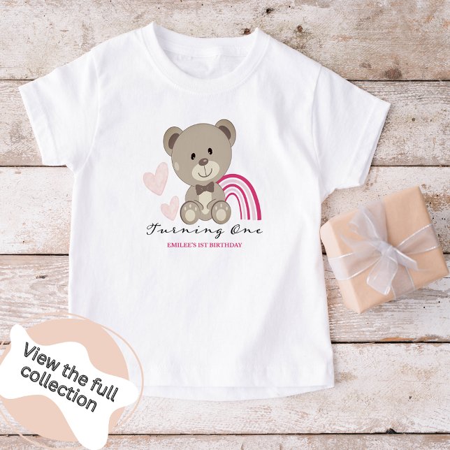 Bebé Teddy Bear primera camiseta de cumpleaños de niño  (Subido por el creador)