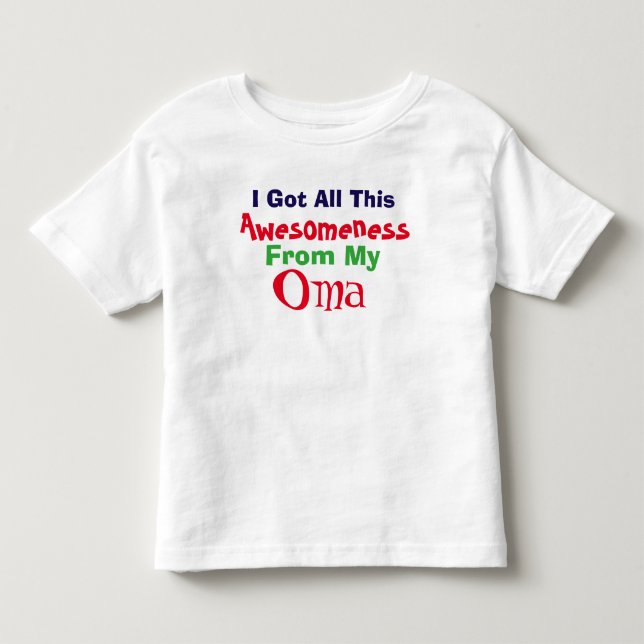 Bebé Tengo Mi Conciencia De Mi Camiseta Oma (Anverso)