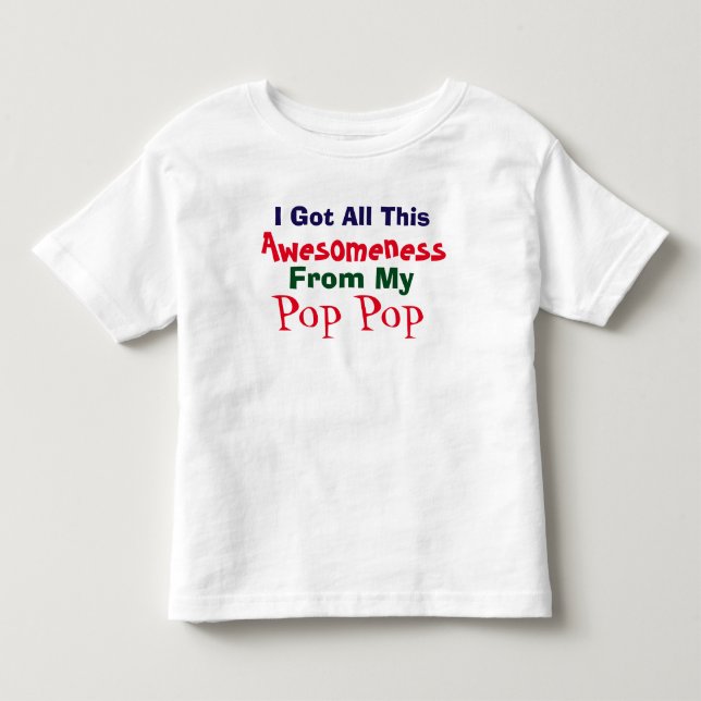 Bebé Tengo Mi Conciencia De Mi Camiseta Pop Pop (Anverso)