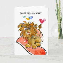 Bebe Todavía Mi Tarjeta De Corazón De León