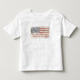 Bebé Toddle la camiseta con la bandera fresca de los