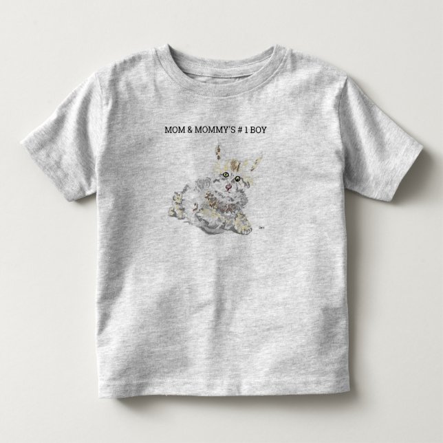 Bebé TODDLER DE Camiseta MAMÁ Y EL NIÑO DE MOMMY (Anverso)