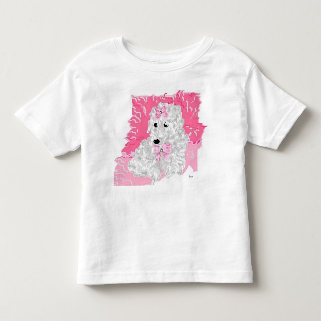 Bebé Toddler Poodle de camiseta (Anverso)