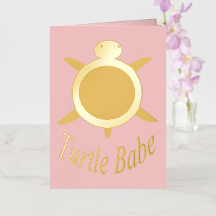 Bebé Tortuga Rosa Lindo Personalizado